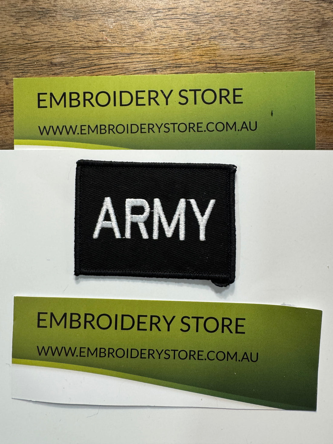 Army embroidered patch black