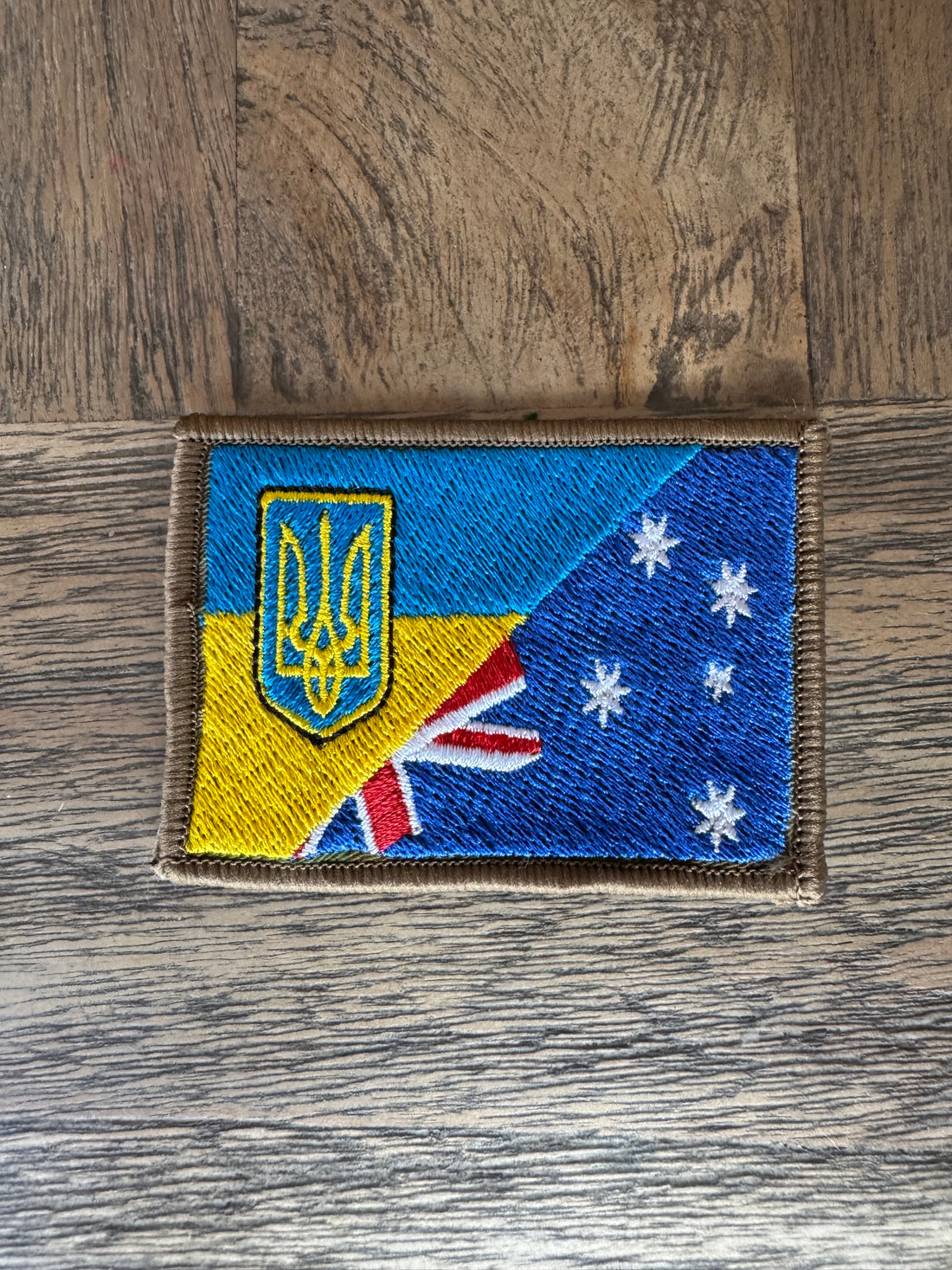 Ukraine Australian colour Flag
