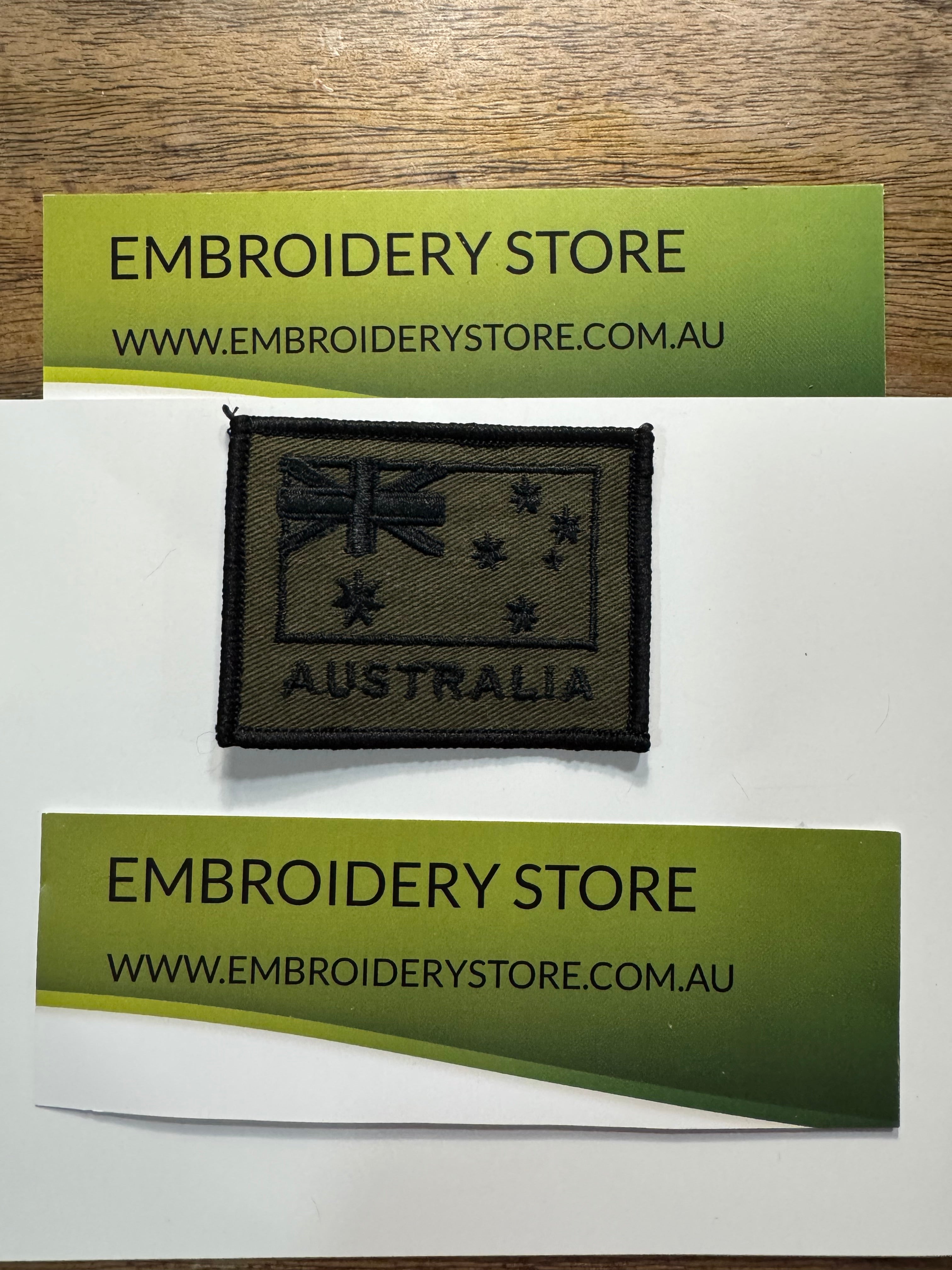 Olive Australian flag