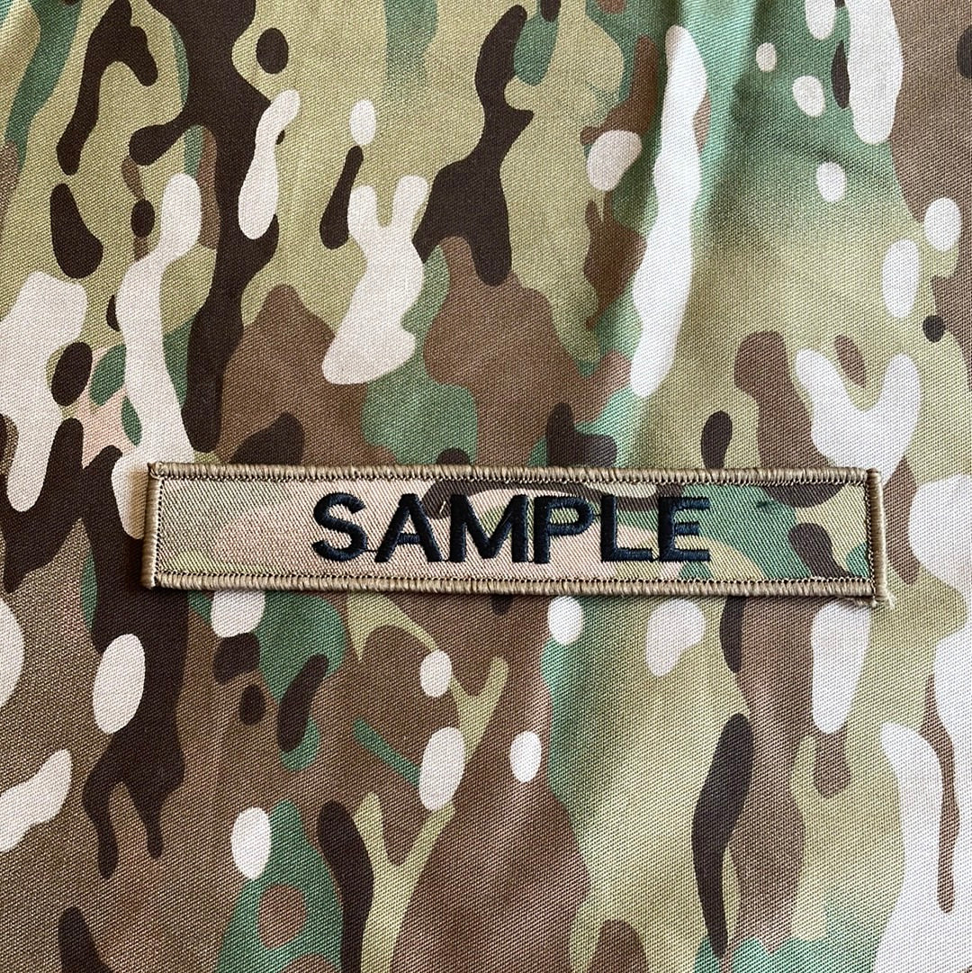 MULTICAM EMBROIDERED PERSONALISED NAME TAG