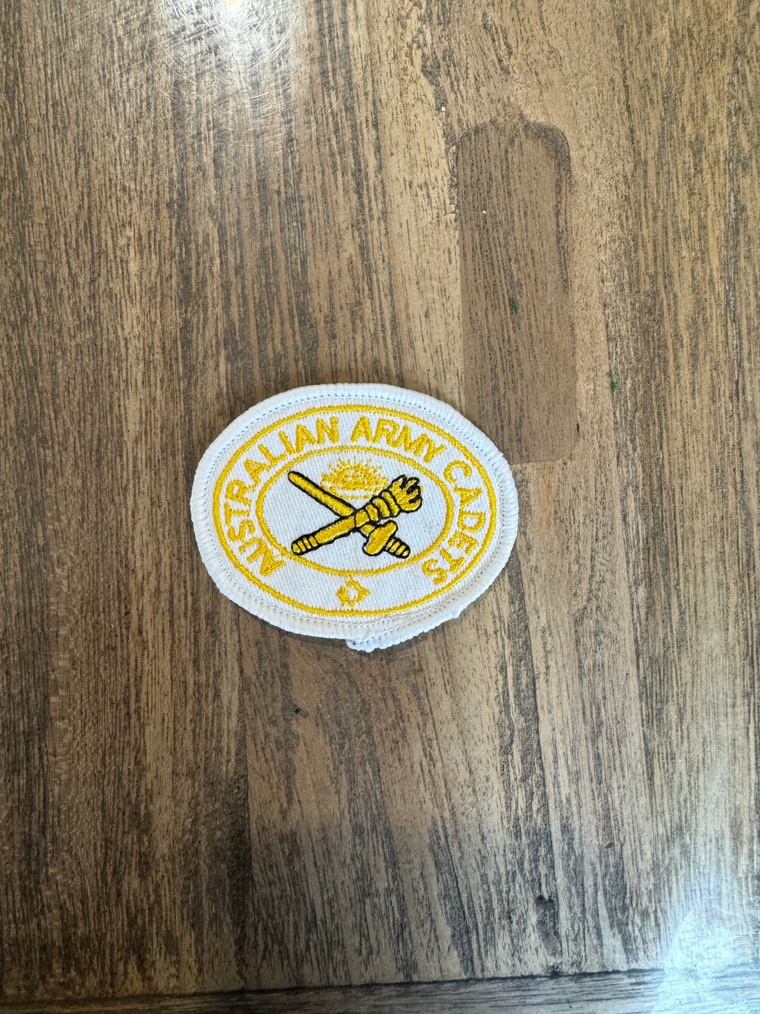 AUSTRALIAN ARMY CADETS BISCUIT WHITE