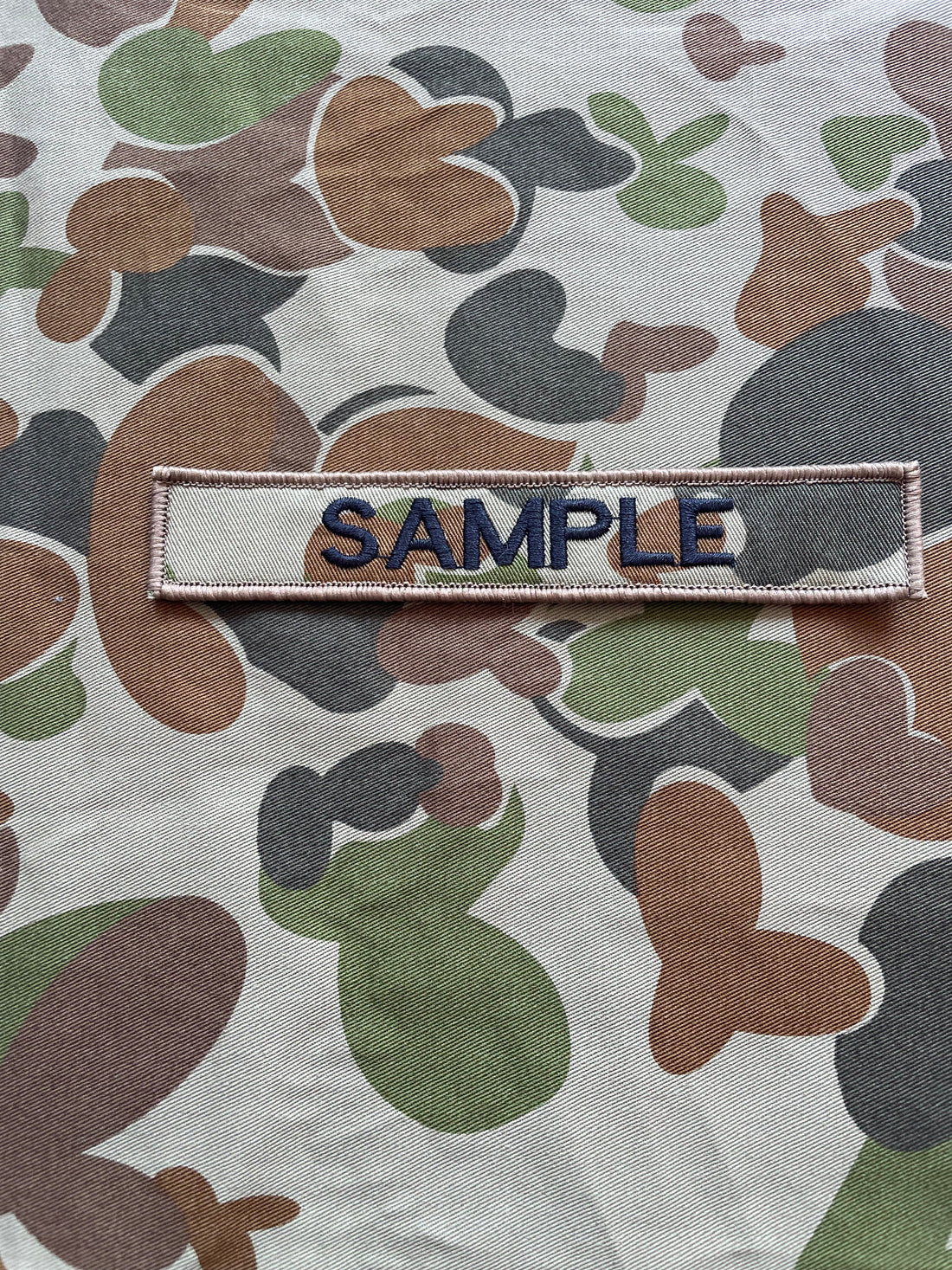 EMBROIDERED PERSONALISED NAME TAG AUSCAM