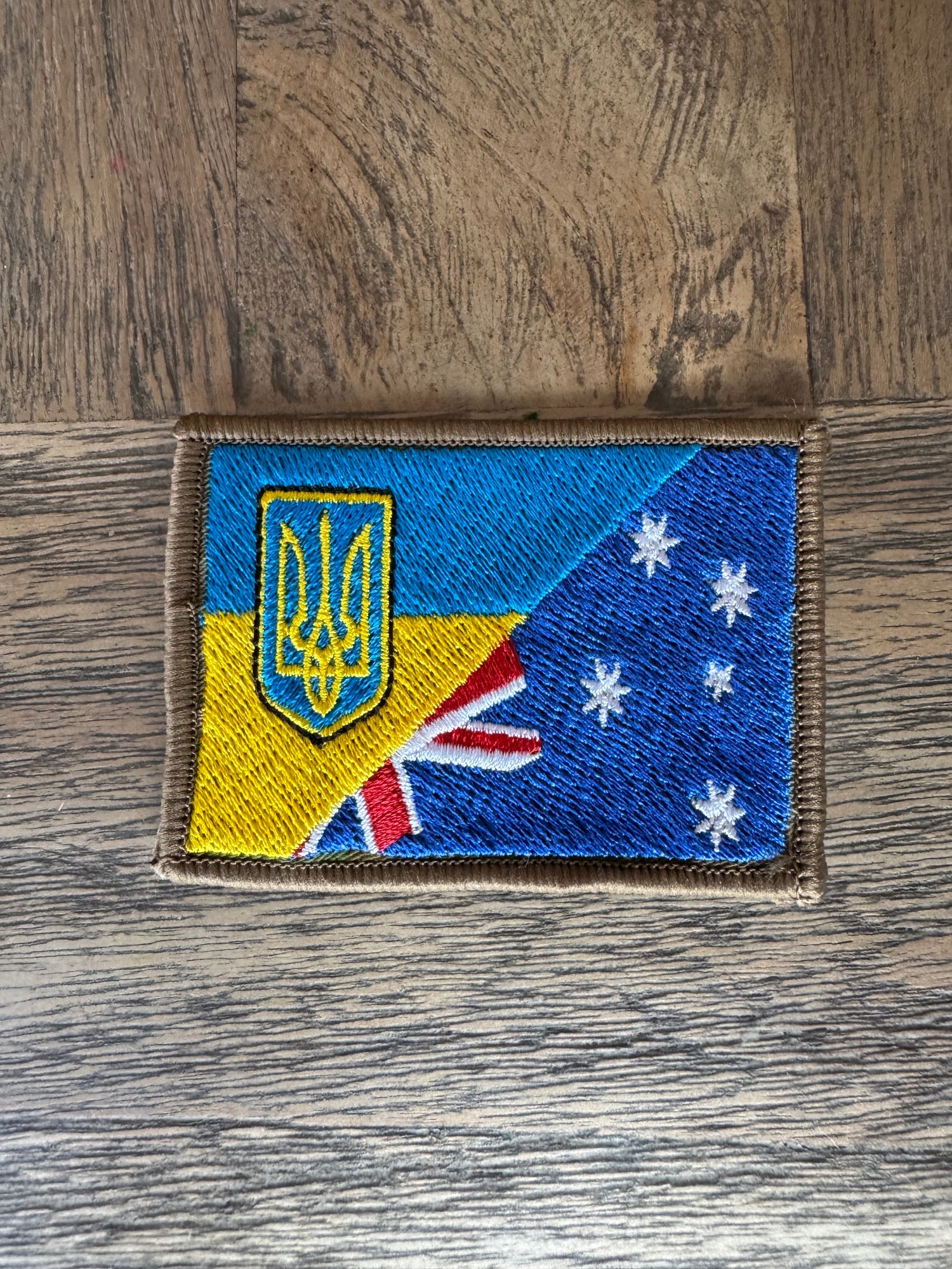 Ukraine Australian colour Flag