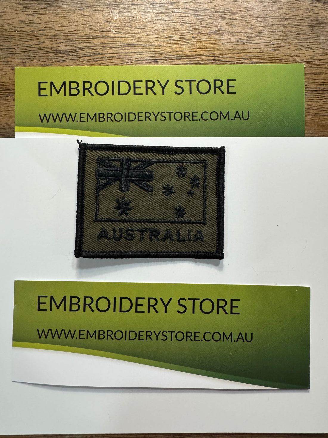 Olive Australian flag