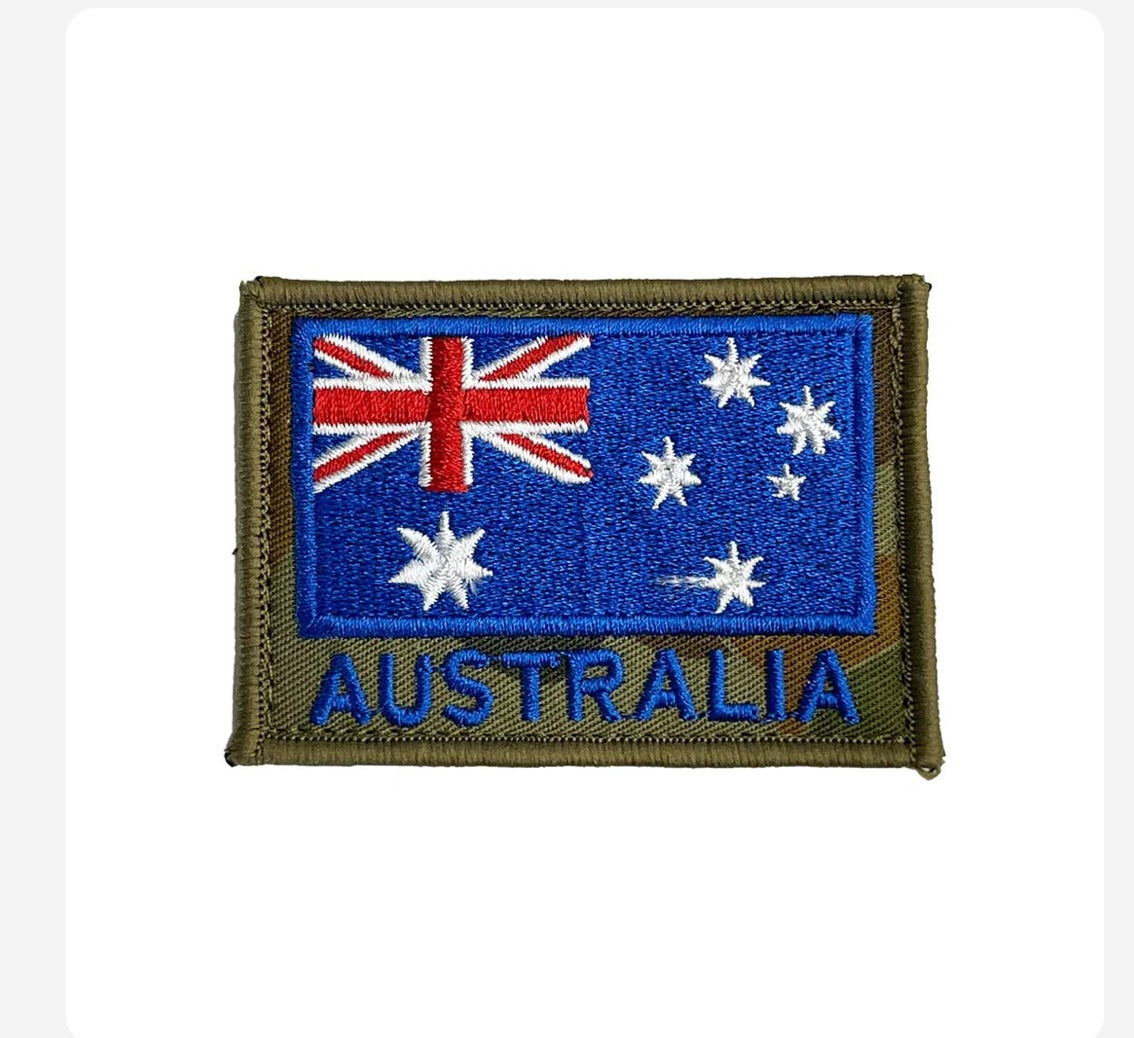 AUSTRALIAN FLAG PATCH WITH VELCRO